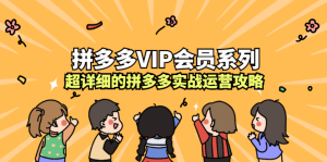 拼多多VIP会员系列，超详细的拼多多实战运营攻略-天天有课网