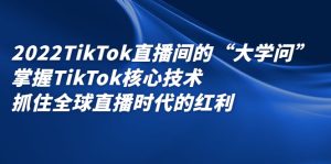 2022TikTok直播间的“大学问”，掌握TikTok核心技术，抓住全球直播时代的红利-天天有课网