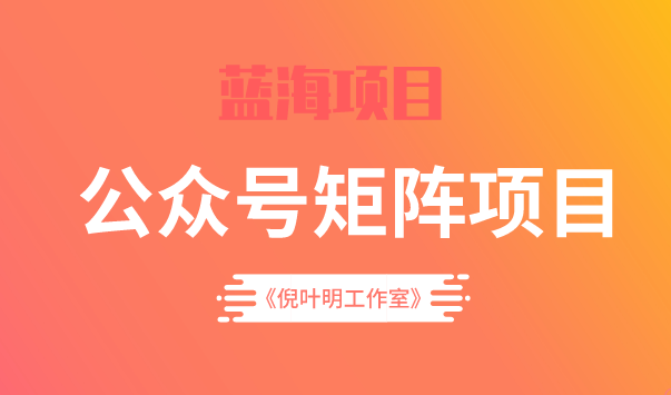 蓝海公众号矩阵项目训练营，0粉冷启动，公众号矩阵账号粉丝突破30w-天天有课网