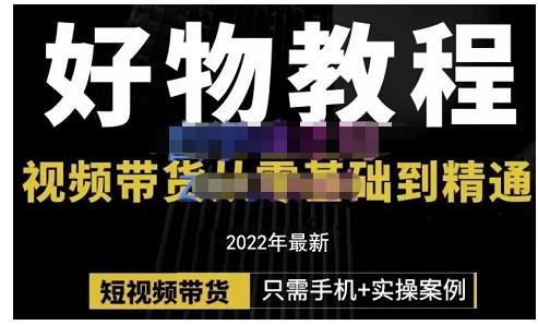 锅锅老师好物分享课程：短视频带货从零基础到精通，只需手机+实操-天天有课网