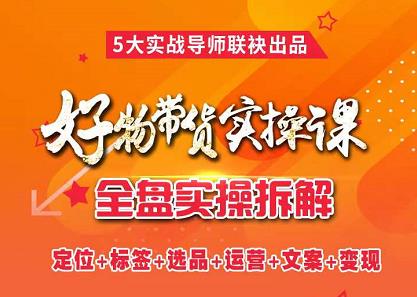 抖音好物带货实操课，全盘拆解抖音好物带货号全套流程打法-天天有课网