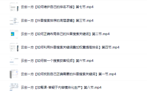 云创一方2022抖音SEO系列课程，教你如何快速上抖音搜索排名第一-天天有课网