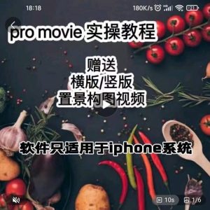 漆十二美食摄影,25节promovie实操高手课节-天天有课网