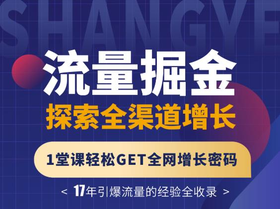 张琦流量掘金探索全渠道增长，1堂课轻松GET全网增长密码-天天有课网