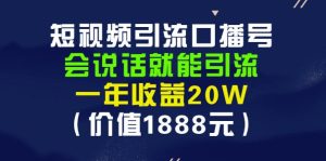 安妈·短视频引流口播号,会说话就能引流,一年收益20W(价值1888元)-天天有课网