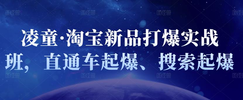 凌童·淘宝新品打爆实战班，直通车起爆、搜索起爆-天天有课网