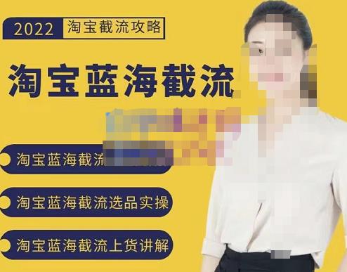 2022淘宝蓝海截流攻略，淘宝蓝海截流选品上货实操讲解-天天有课网
