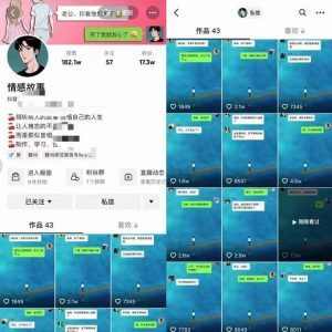 情感故事对话号教学，手机操作，吸粉能力超强的起号思路，值得学习-天天有课网