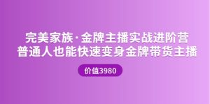 金牌主播实战进阶营 普通人也能快速变身金牌带货主播 (价值3980)-天天有课网
