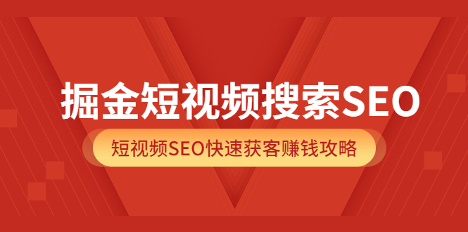掘金短视频搜索SEO，短视频SEO快速获客赚钱攻略（价值980）-天天有课网