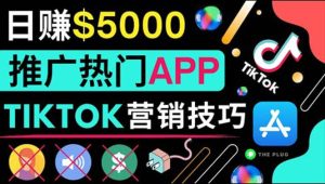 无需露脸，无需录音，无需投资，TIKTOK上传短视频，最高日入5000美元-天天有课网