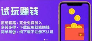 APP应用试玩平台搭建，快速实现被动收益，轻松日入几百（程序+教程）-天天有课网