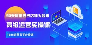 【90天阿里巴巴店铺火起来】高级运营实操课，1688运营高手必修课-天天有课网