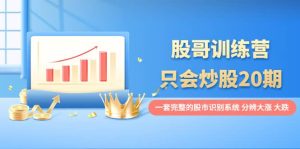 股哥训练营·只会炒股20期：一套完整的股市识别系统，分辨大涨、大跌-天天有课网