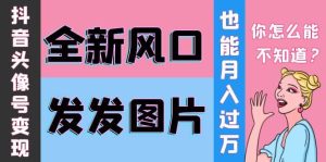 抖音头像号变现0基础教程-天天有课网