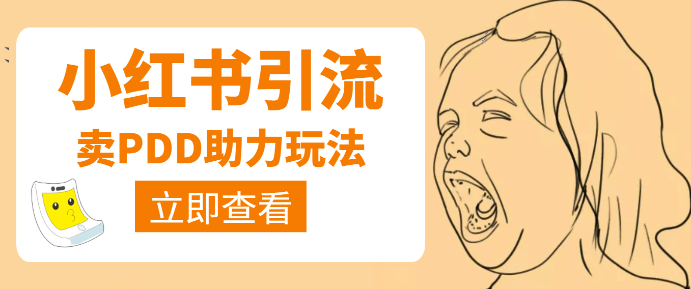 利用小红书卖拼多多助力-天天有课网