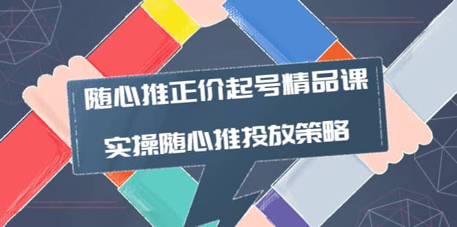 随心推正价起号精品课，实操随心推投放策略（5节课-价值298）-天天有课网
