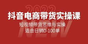抖音电商带货实操课：短视频带货思维与实操，适合日销0-100单-天天有课网