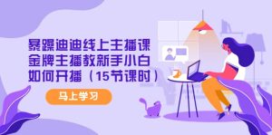 暴躁迪迪线上主播课，金牌主播教新手小白如何开播（15节课时）-天天有课网