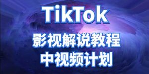 外面收费2980元的TikTok影视解说、中视频教程-天天有课网