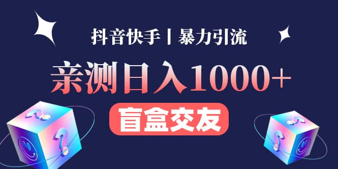 亲测交友盲盒副业项目-天天有课网