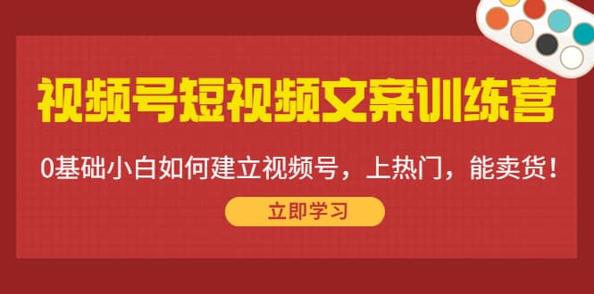 视频号短视频文案训练营：0基础小白如何建立视频号，上热门，能卖货！-天天有课网