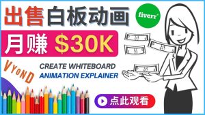 如何用最简单制作白板动画(WhiteBoard Animation)月赚3万美元-天天有课网