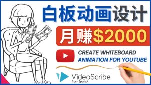 创建白板动画（WhiteBoard Animation）YouTube频道，月赚2000美元-天天有课网