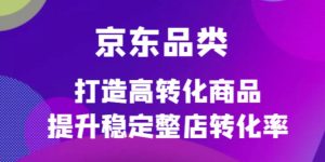 京东电商品类定制培训课程，打造高转化商品提升稳定整店转化率-天天有课网