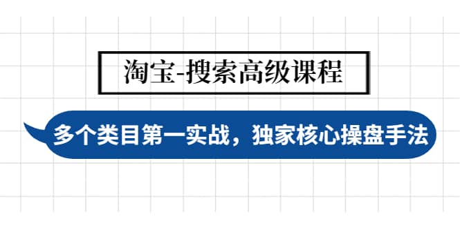淘宝-搜索高级课程：多个类目第一实战，独家核心操盘手法-天天有课网