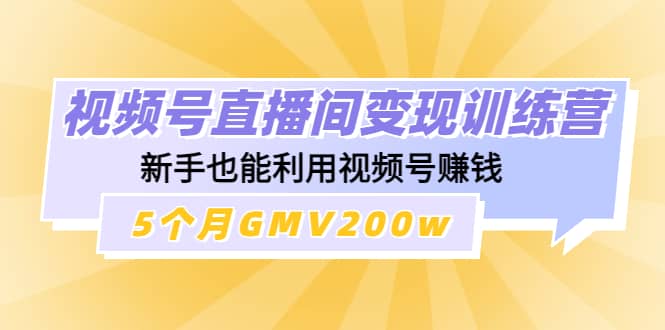 视频号直播间变现训练营-天天有课网