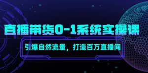 直播带货0-1系统实操课,引爆自然流量,打造百万直播间-天天有课网