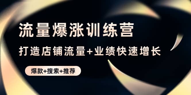 流量爆涨训练营：打造店铺流量+业绩快速增长 (爆款+搜索+推荐)-天天有课网