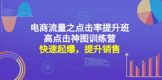 电商流量之点击率提升班+高点击神图训练营：快速起爆，提升销售-天天有课网