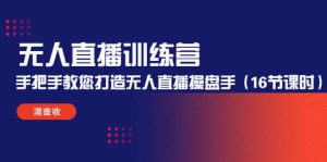 无人直播训练营:手把手教您打造无人直播操盘手(16节课时)-天天有课网