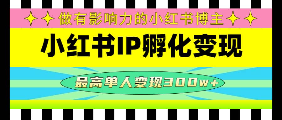 某收费培训-小红书IP孵化变现：做有影响力的小红书博主-天天有课网