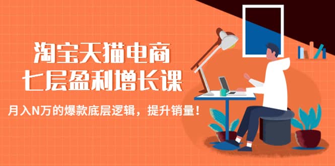 淘宝天猫电商七层盈利增长课：月入N万的爆款底层逻辑，提升销量-天天有课网