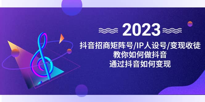 抖音/招商/矩阵号＋IP人设/号+变现/收徒，教你如何做抖音-天天有课网