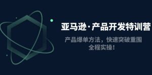 亚马逊·产品开发特训营:产品爆单方法,快速突破重围,全程实操-天天有课网
