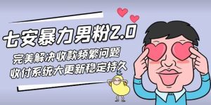 七安暴力男粉2.0 完美解决收款频繁问题 收付系统大更新稳定持久(教程+素材)-天天有课网