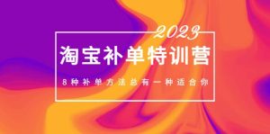 2023最新淘宝补单特训营，8种补单方法总有一种适合你-天天有课网
