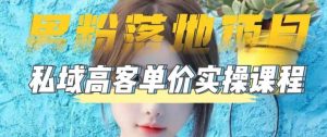【男粉落地项目】0基础玩转男粉短视频转私域日产500+2023男粉高客单价实操-天天有课网
