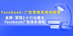 Facebook·广告营销系统训练营:金牌·营销2.0 行业最全Facebook广告·体系-天天有课网