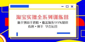 淘宝实操全系列训练营 新手到高手进阶·覆盖·99%知识 看透·对手 学会运营-天天有课网