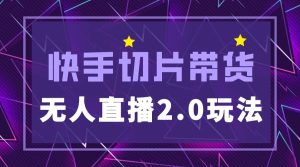 快手网红切片2.0无人直播玩法保姆级教程-天天有课网