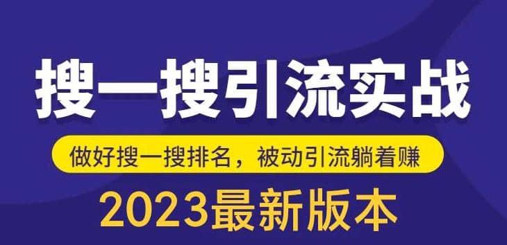 外面收费980的最新公众号搜一搜引流实训课，日引200+-天天有课网