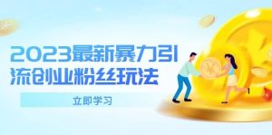 2023最新暴力引流创业粉丝玩法，单日被动引流50+创业粉-天天有课网