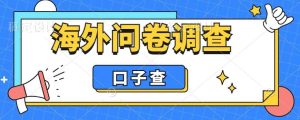 外面收费5000+海外问卷调查口子查项目,认真做单机一天200+-天天有课网