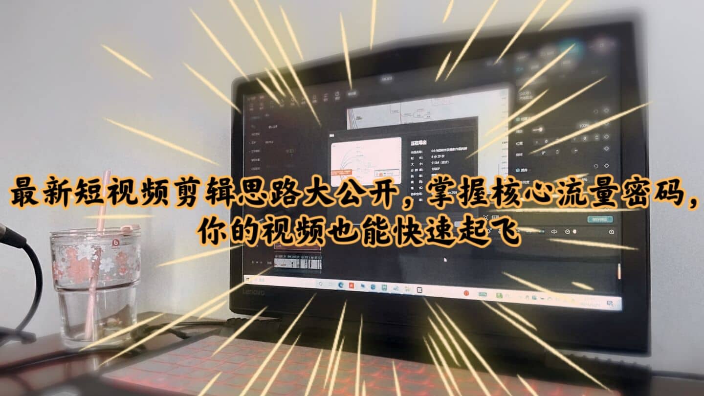最新短视频剪辑思路大公开，掌握核心流量密码，你的视频也能快速起飞-天天有课网