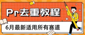 2023年6月最新Pr深度去重适用所有赛道，一套适合所有赛道的Pr去重方法-天天有课网